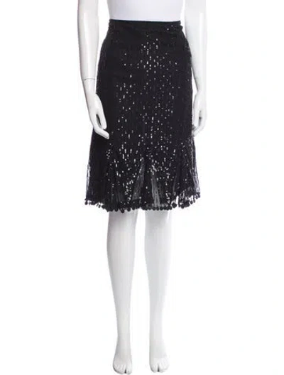 Pre-owned Caroline Charles Knee-length Skirt In Black