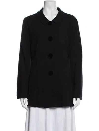 Pre-owned Caroline Charles Wool Jacket In Black
