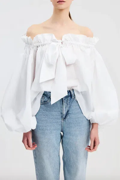 Caroline Constas Adeline Top In White