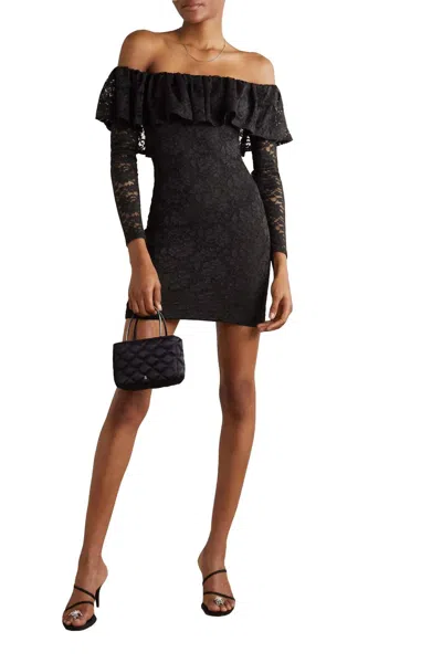 Caroline Constas Alessia Mini Dress In Black
