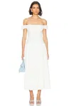 Caroline Constas Augusta Drop Waist Maxi Dress Antique White In Antique White