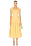 Caroline Constas Augusta Maxi Dress In Orange