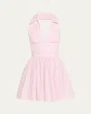 Caroline Constas Aya Open-back Collared Mini Dress In Aya Collar Mini Dress