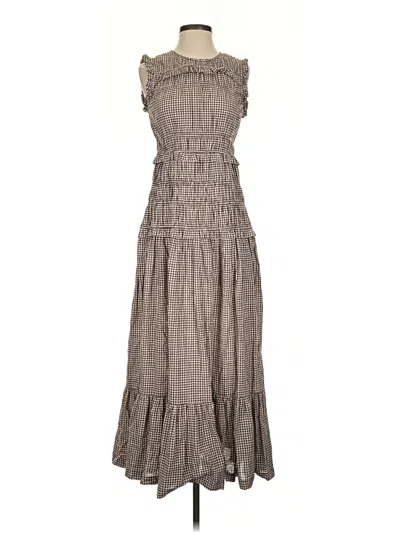 Pre-owned Caroline Constas Casual Dress In Gray