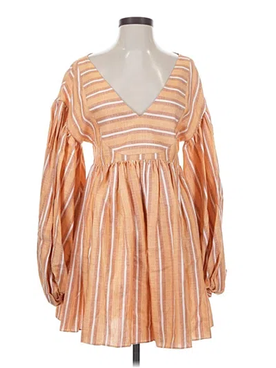 Pre-owned Caroline Constas Casual Dress In Orange