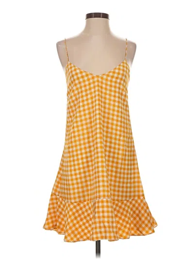 Pre-owned Caroline Constas Casual Dress In Yellow