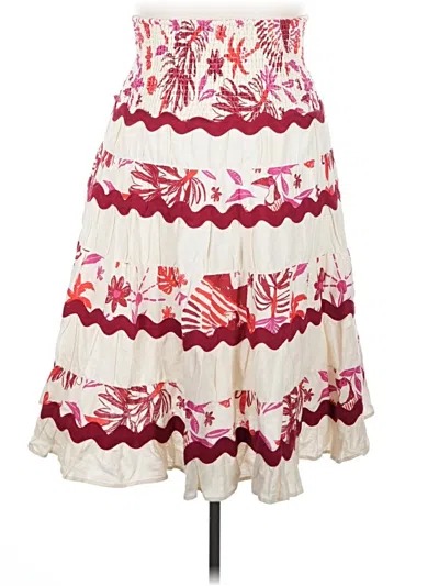 Pre-owned Caroline Constas Casual Skirt In Ivory
