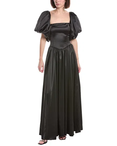 Caroline Constas Christina Gown In Black