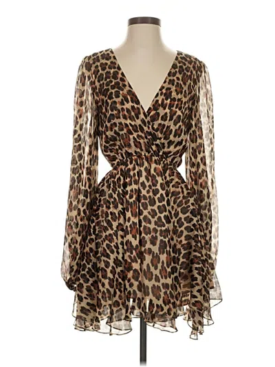 Pre-owned Caroline Constas Cocktail Dress In Brown