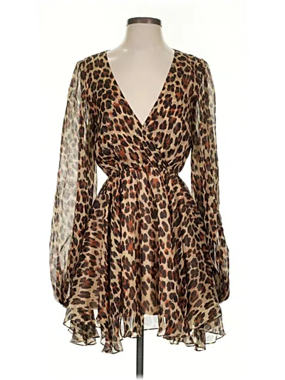 Pre-owned Caroline Constas Cocktail Dress In Brown