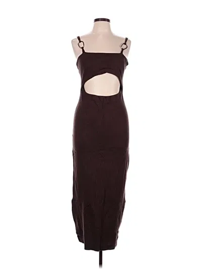Pre-owned Caroline Constas Cocktail Dress In Burgundy