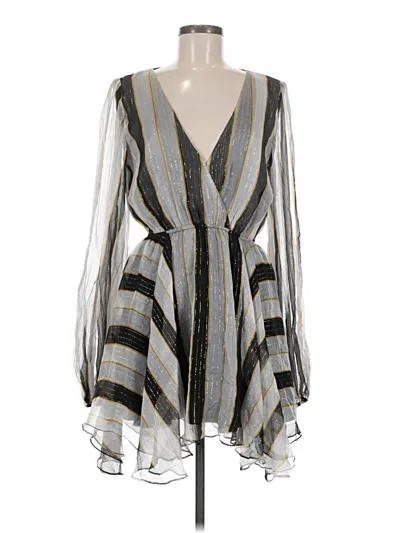 Pre-owned Caroline Constas Cocktail Dress In Gray