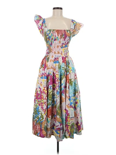 Pre-owned Caroline Constas Cocktail Dress In Gray