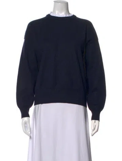 Pre-owned Caroline Constas Crew Neck Long Sleeve Sweatshirt W/ Tags In Blue