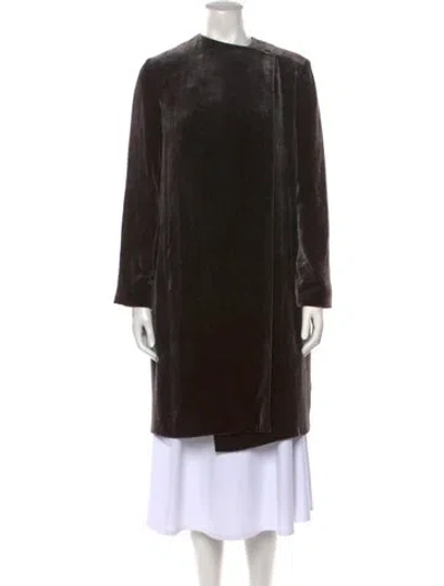 Pre-owned Caroline Constas Crew Neck Mini Dress In Black