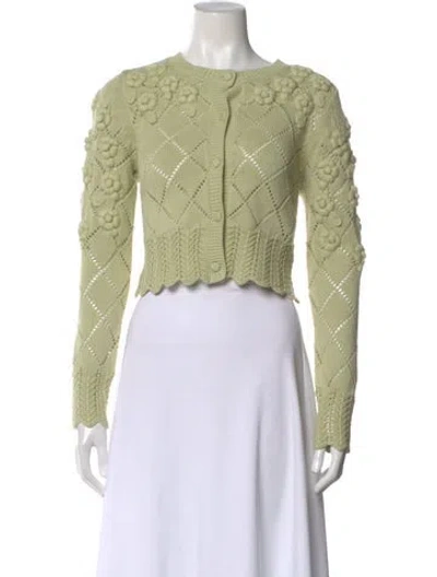 Pre-owned Caroline Constas Crew Neck Sweater W/ Tags In Green