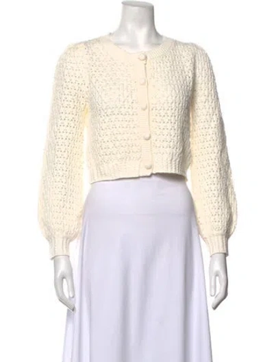 Pre-owned Caroline Constas Crew Neck Sweater W/ Tags In Neutrals