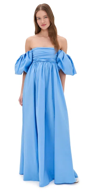 Caroline Constas Emilia Maxi Dress Ultramarine In Blue