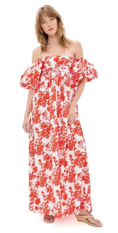 Caroline Constas Emilia Maxi Red