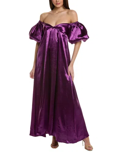 Caroline Constas Enya Gown In Purple