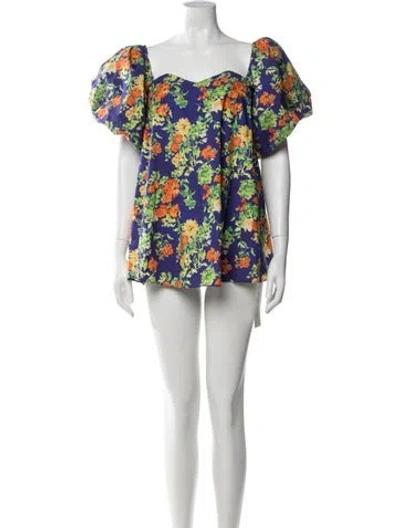 Pre-owned Caroline Constas Floral Print Mini Dress W/ Tags In Multi