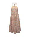 Caroline Constas Gretta Printed Midi Dress In Multicolor Cotton In Multi