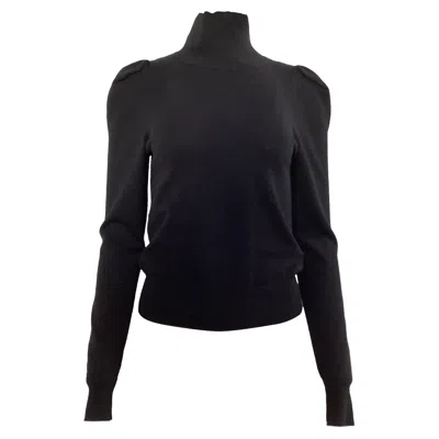 Caroline Constas Ivy Mock Neck Top In Black Rayon