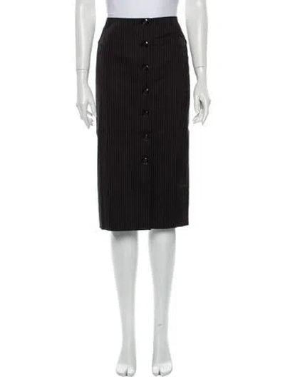 Pre-owned Caroline Constas Knee-length Skirt In Black