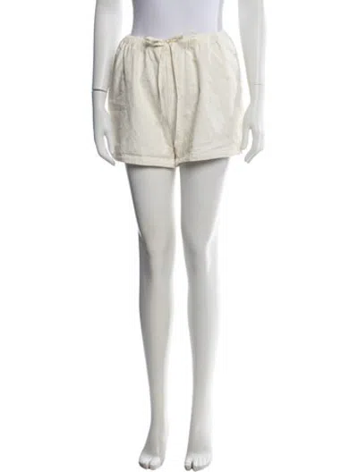 Pre-owned Caroline Constas Lace Pattern Mini Shorts In Green