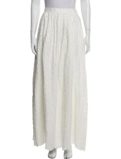 Pre-owned Caroline Constas Long Skirt In White