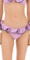 Caroline Constas Lotus Bikini Bottoms Mauve/navy Combo In Mauve/navy Combo