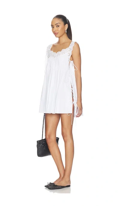 Caroline Constas Lucilla Mini Dress In White