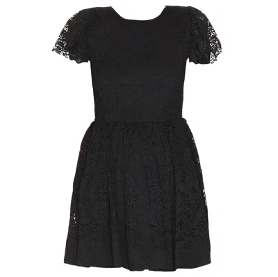 CAROLINE CONSTAS MARGUERITE DRESS BLACK