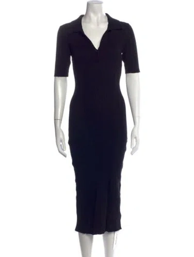 Pre-owned Caroline Constas Midi Length Dress In Black