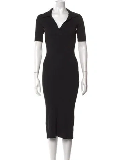 Pre-owned Caroline Constas Midi Length Dress In Black