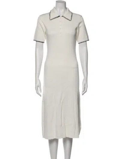 Pre-owned Caroline Constas Midi Length Dress W/ Tags In Neutral