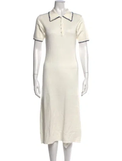 Pre-owned Caroline Constas Midi Length Dress W/ Tags In Neutrals