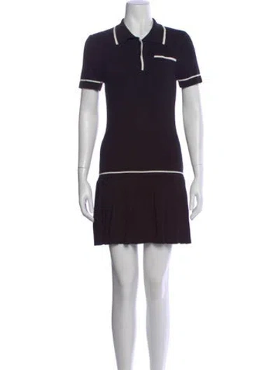 Pre-owned Caroline Constas Mini Dress In Black