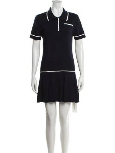 Pre-owned Caroline Constas Mini Dress In Blue