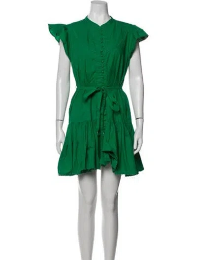 Pre-owned Caroline Constas Mini Dress In Green