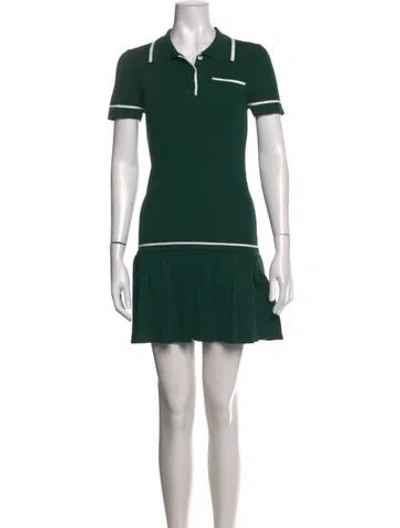 Pre-owned Caroline Constas Mini Dress In Green