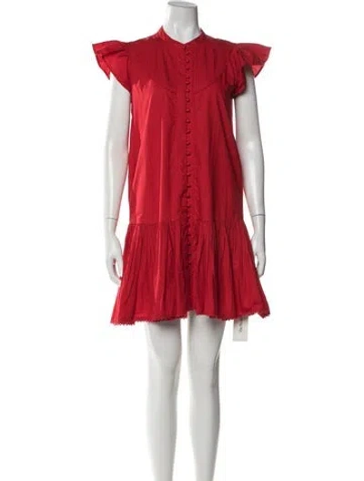 Pre-owned Caroline Constas Mini Dress In Red