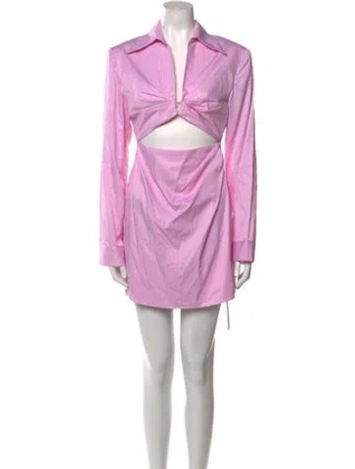Pre-owned Caroline Constas Mini Dress W/ Tags In Pink