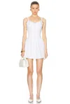 Caroline Constas Orella Scoop Back Mini Dress In White