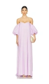 Caroline Constas Palmer Off-shoulder Gown