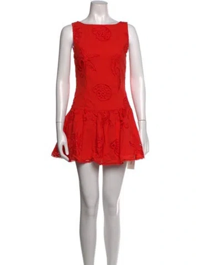 Pre-owned Caroline Constas Patterned Mini Dress W/ Tags In Multicolor