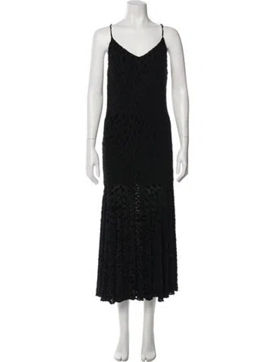 Pre-owned Caroline Constas Polka Dot Print Long Dress In Multi