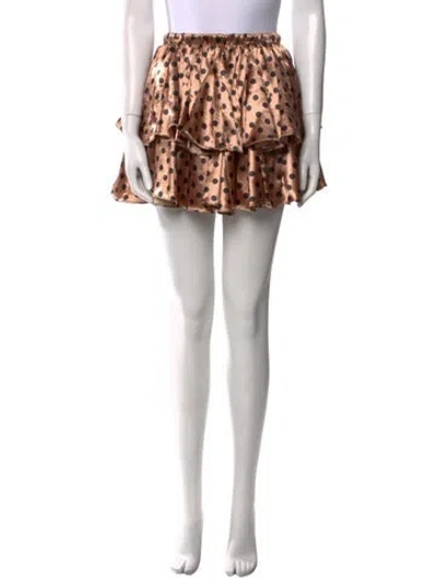 Pre-owned Caroline Constas Polka Dot Print Mini Skirt