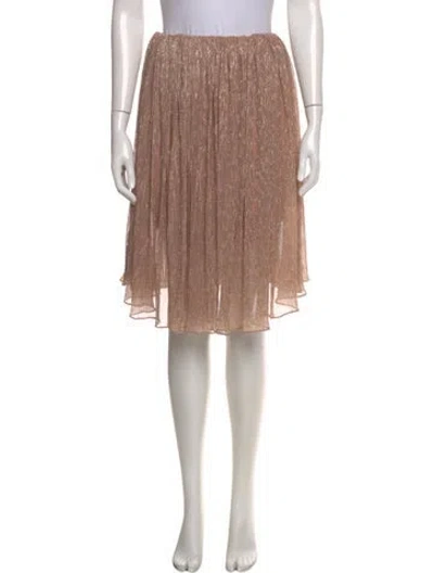 Pre-owned Caroline Constas Printed Knee-length Skirt In Neutral