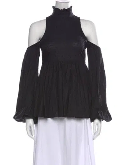Pre-owned Caroline Constas Printed Mini Dress In Black